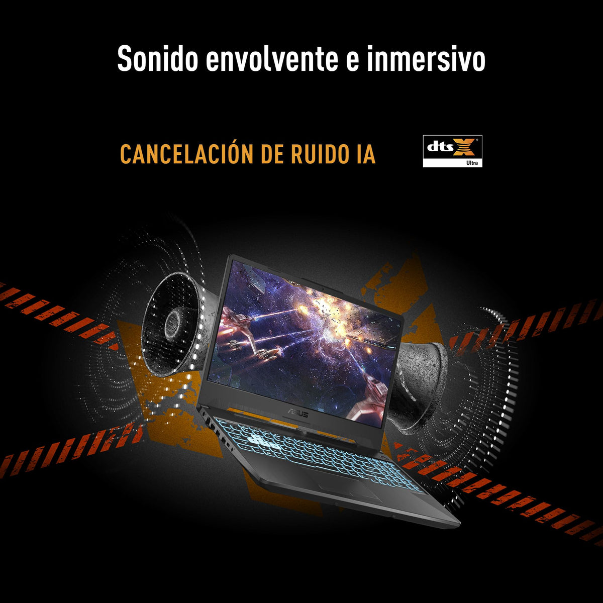 ASUS TUF Gaming A15 /AMD Ryzen 7 7445HS/ NVIDIA GeForce RTX 3050/ 16GB - 512 SSD/Wi-Fi 6 + Bluetooth 5.3/ Teclado en español (Servicio y garantía con la Marca en México)