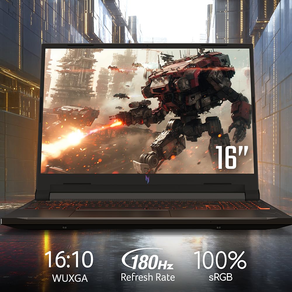 Acer Nitro V Gaming Laptop | Procesador Intel Core Ultra 9 270H | GPU NVIDIA GeForce RTX 5070 para portátil | visualización WUXGA IPS de 16 Pulgadas | 32 GB DDR5 | SSD Gen 4 de 1 TB | Wi-Fi 6 | KB