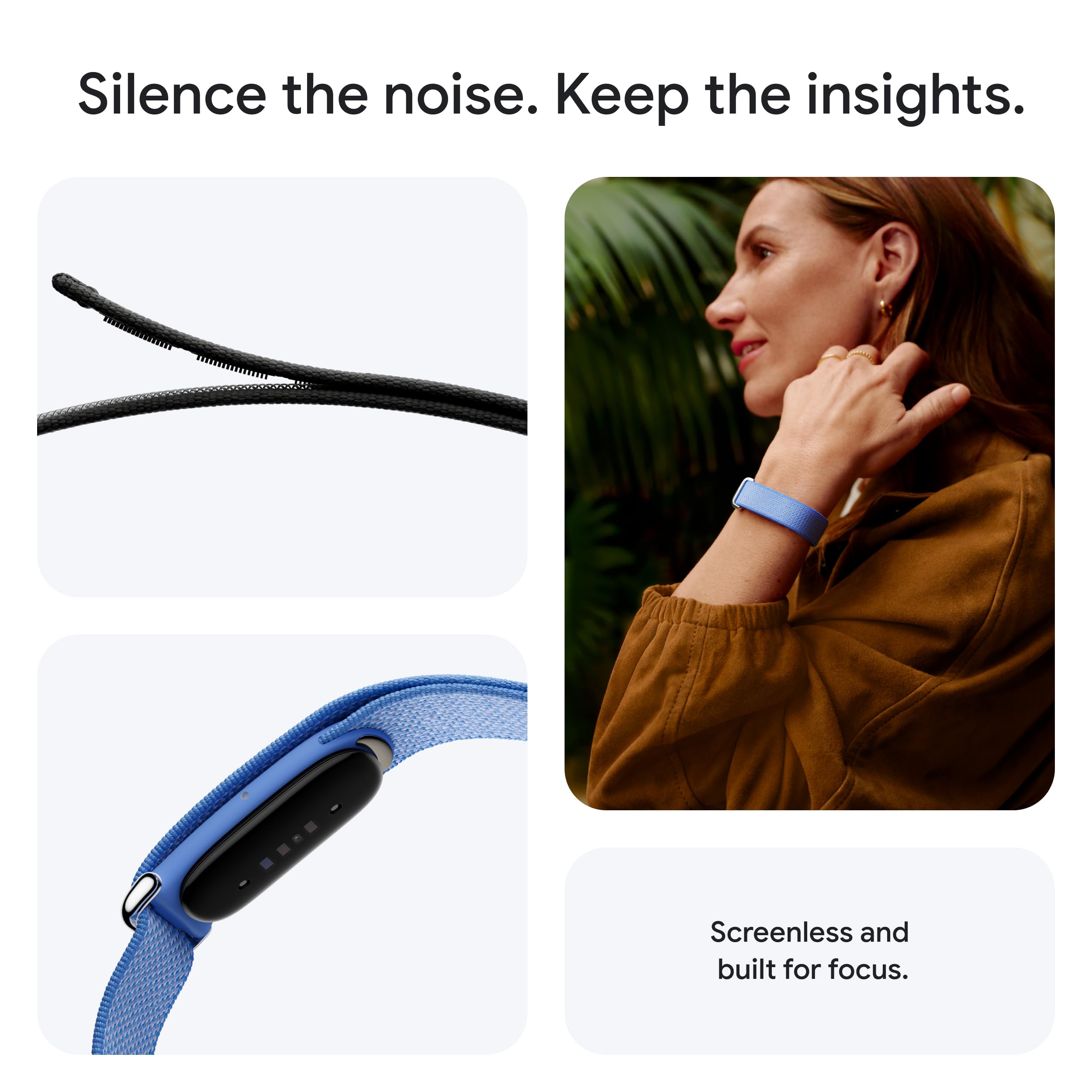 Google Fitbit Air Performance Loop Band - Talla única - Obsidiana
