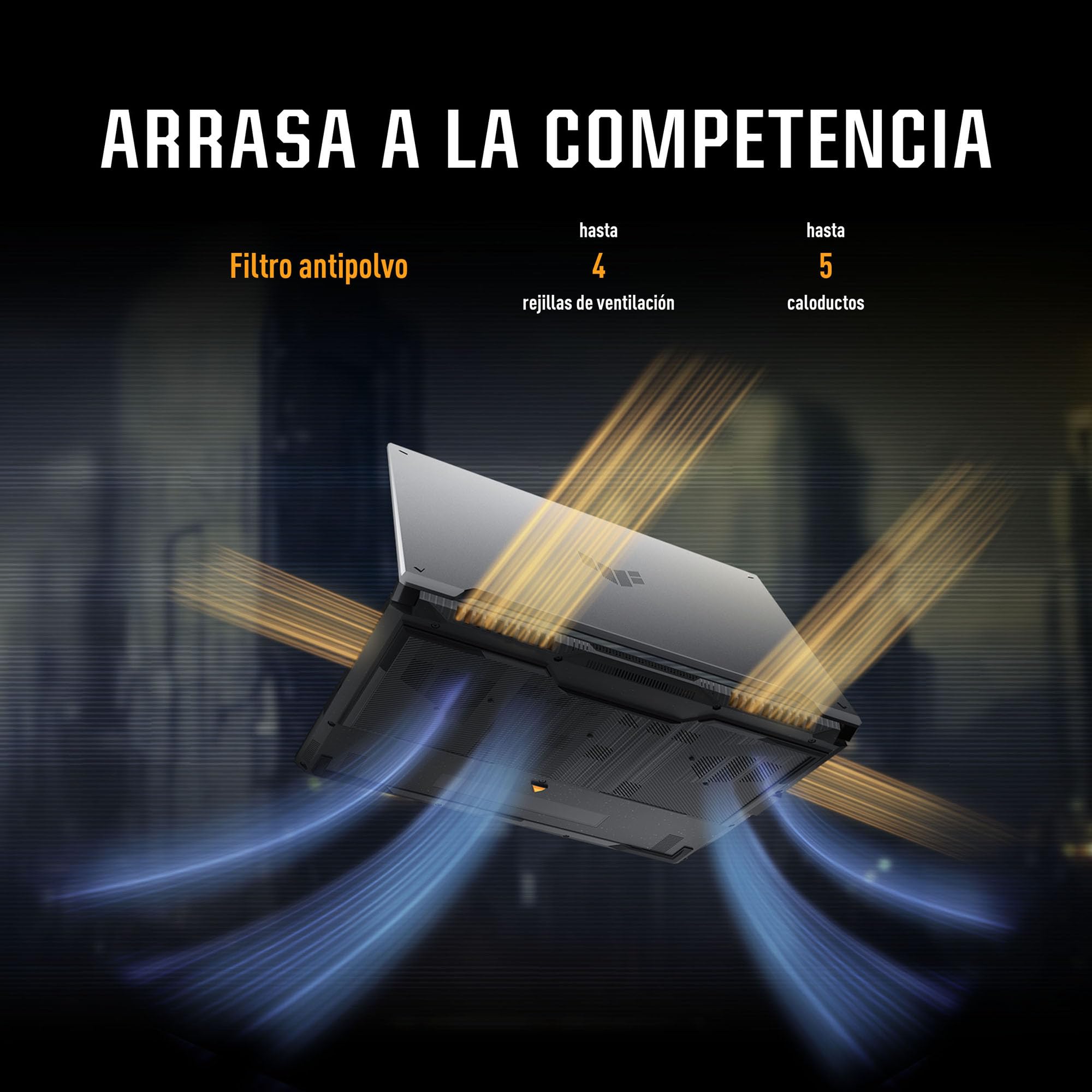 ASUS TUF Gaming F16 /NVIDIA GeForce RTX 3050/ Intel Core i5/16GB - 512GB SSD/FHD 144Hz, 16:10/Wi-Fi 6, Bluetooth 5.3 / Teclado en Español (Servicio y garantía con la Marca en México)
