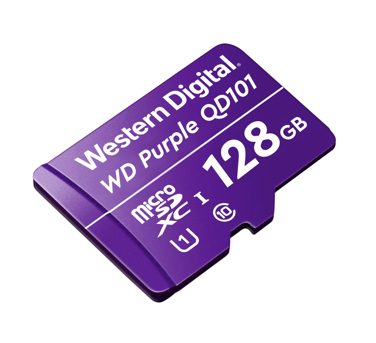 Western Digital Memoria MicroSDXC Purple - 128GB - Clase 10 - U1 - para Videovigilancia