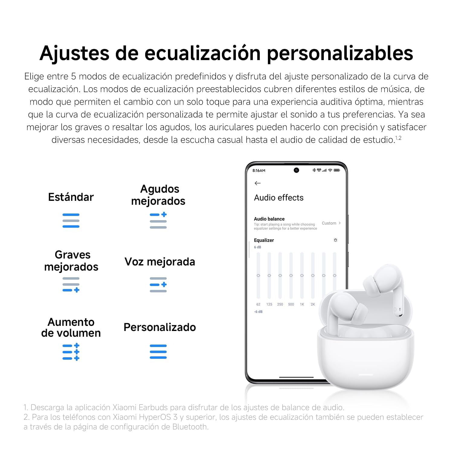XIAOMI REDMI Buds 8 Lite, Auriculares Bluetooth in-Ear, Negro