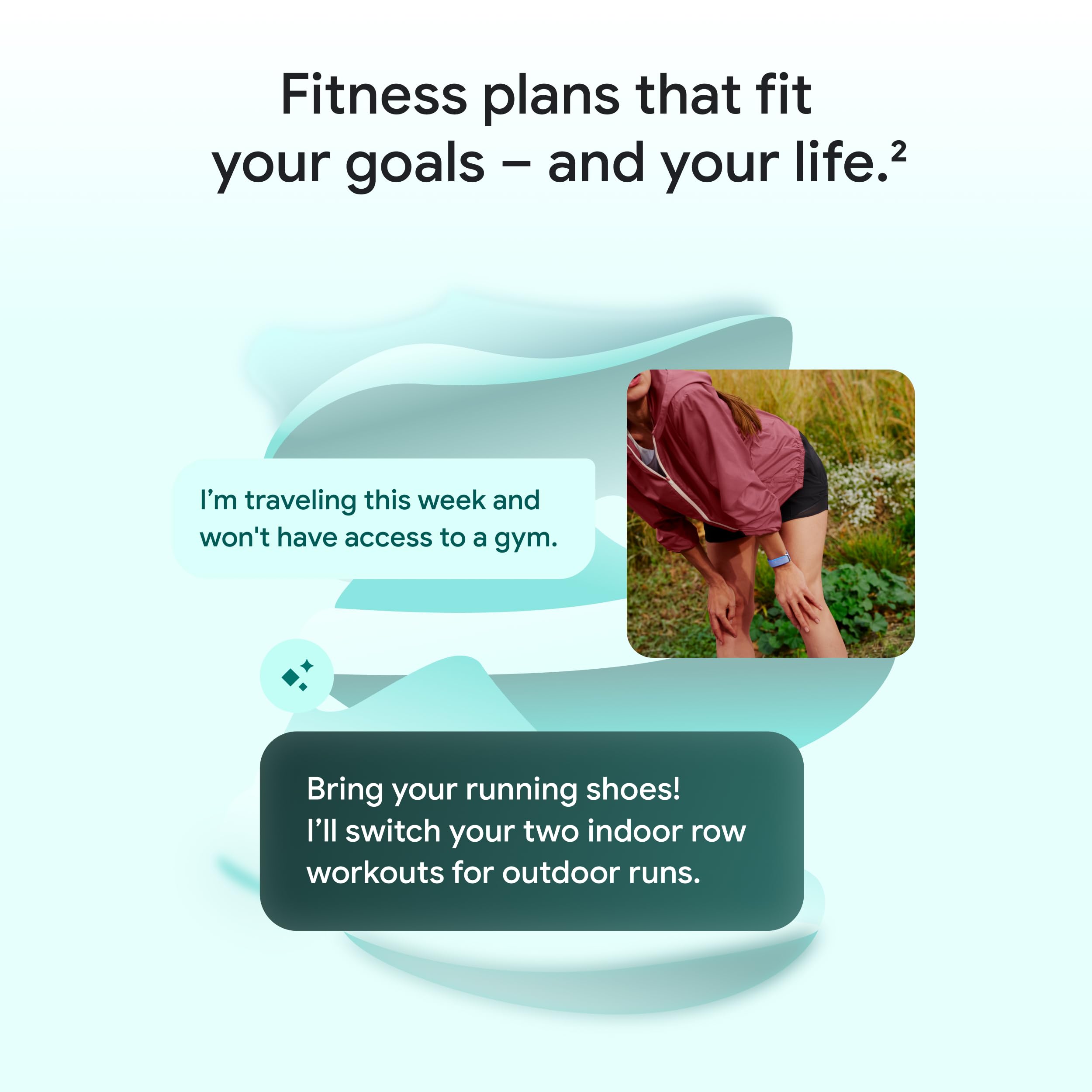 Google Fitbit Air Performance Loop Band - Talla única - Obsidiana
