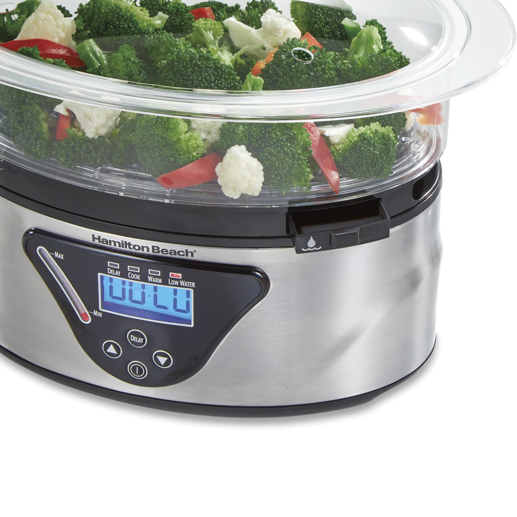 Hamilton Beach 37530Z/ Vaporera y Arrocera Digital/Bandejas Apilables/Capacidad de 5.2L