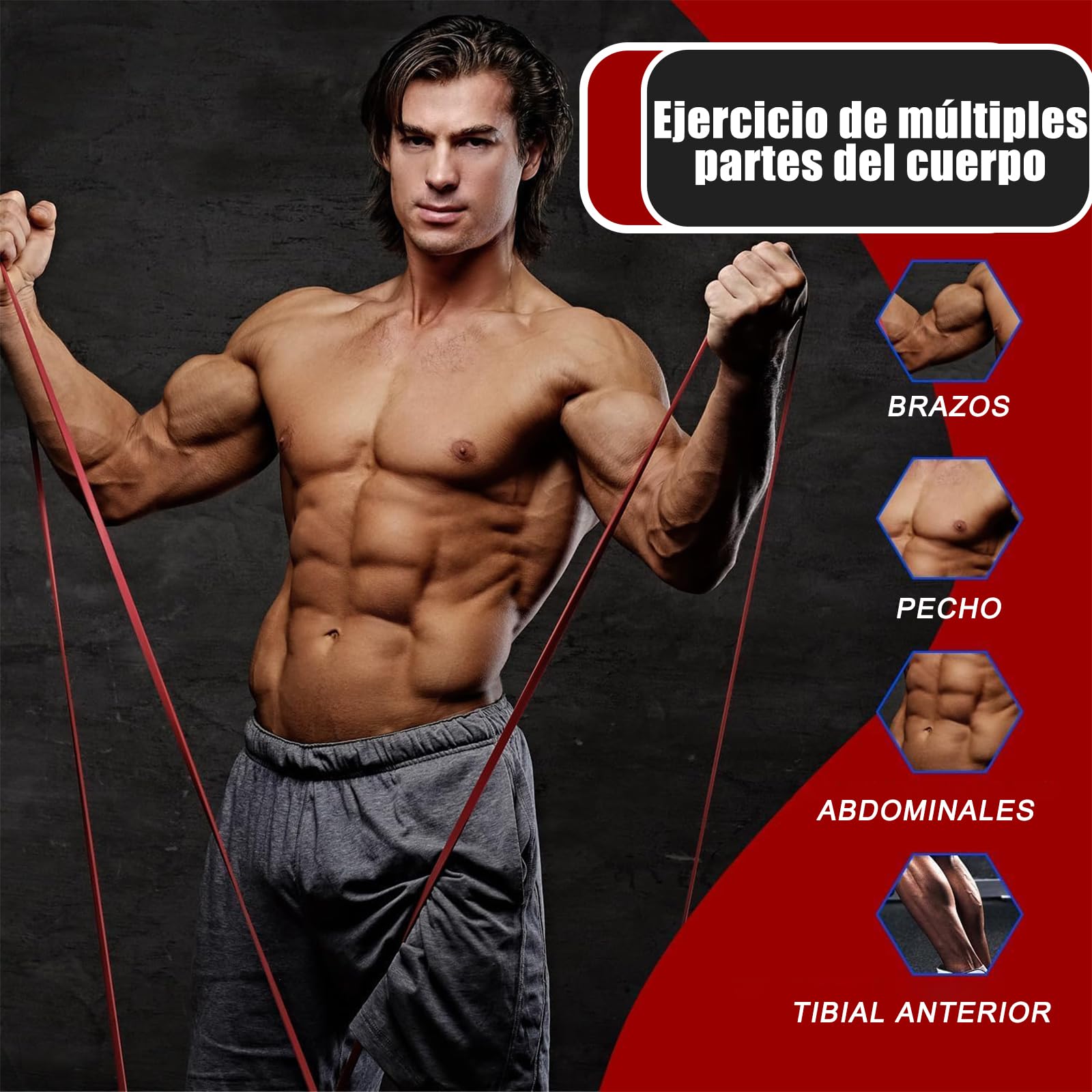 Zaffaella Bandas de Resistencia 13 PCS,Ligas de Resistencia para Ejercicio, Fuerte Bandas Elásticas para Pull Up & Crossfit - con 2 Ancla de Puerta, 2 Manijas, 2 Ganchos y Bolsa, Gimnasio (6 Colores)