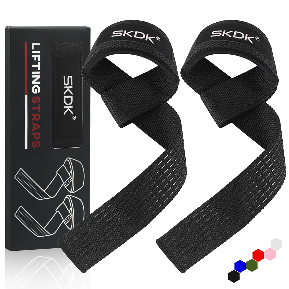 SKDK Correas de levantamiento de silicona antideslizante ,Straps Para Gym, Levantamiento de Pesas,muñequeras gym straps para gym mujer, hombres, levantamiento de pesas, culturismo