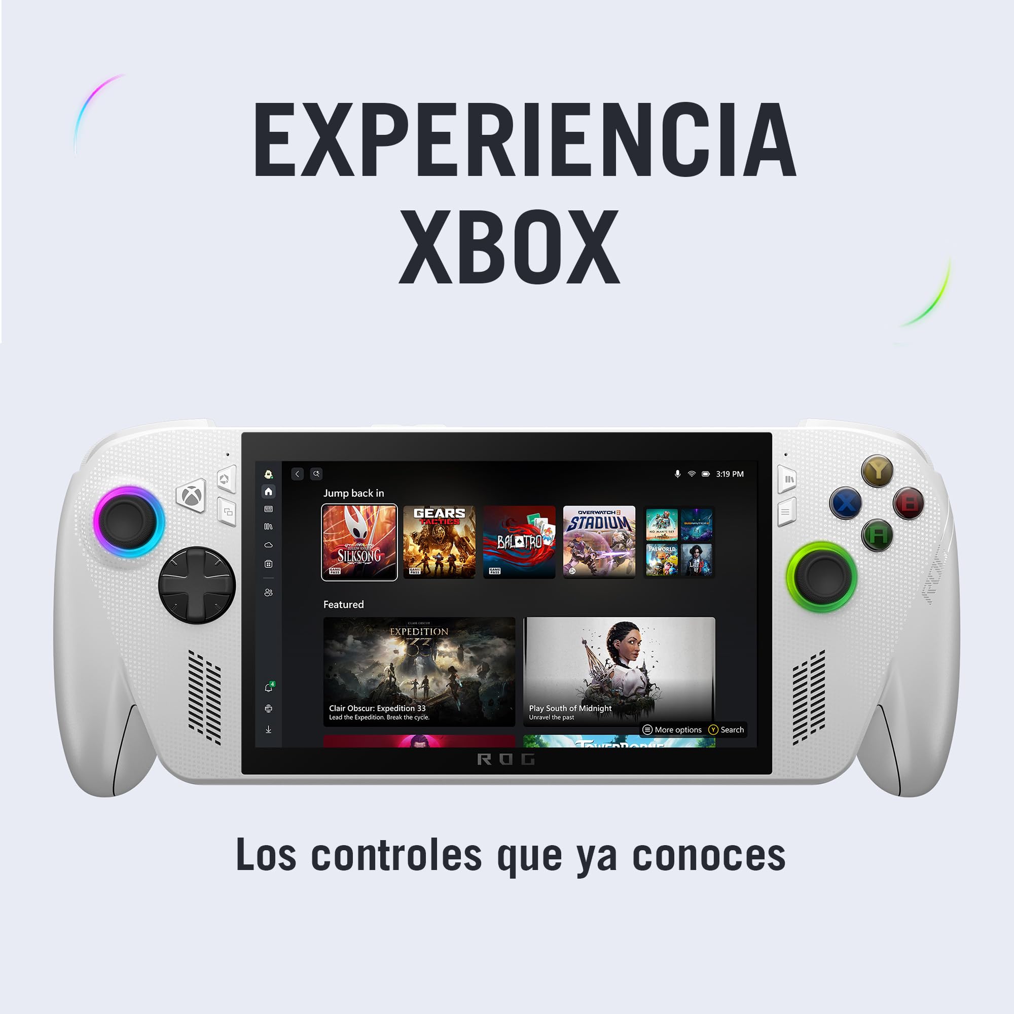 ASUS ROG XBOX Ally/AMD Ryzen™ Z2 A/AMD Radeon™ Graphics/ 16GB 512GB SSD/FHD 16:9 120Hz/ Wi-Fi 6E + Bluetooth® 5.