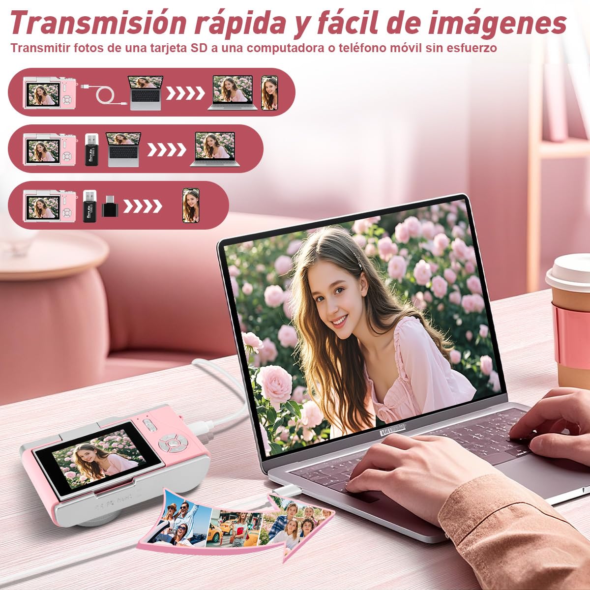 KOZFULE Cámara Digital 4K, Lente De 48 MP, Zoom Óptico de 8X,