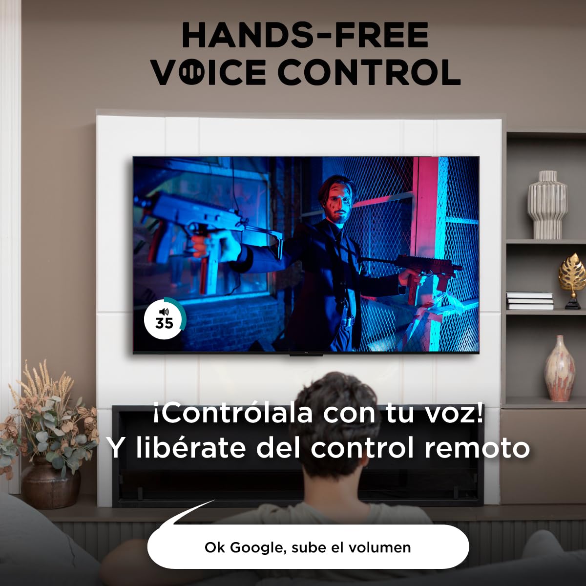 TCL Televisión Pantalla 55 Pulgadas Google TV 4K UHD 55Q550G