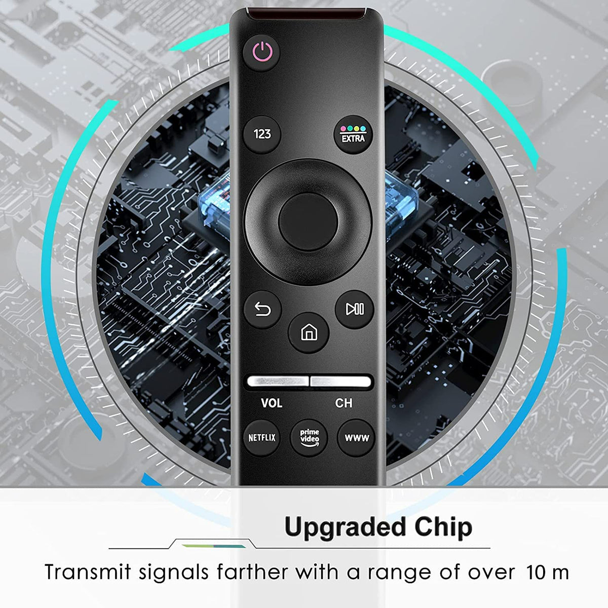 TOPOST Control Remoto Compatible con Samsung Smart TV BN59-01330A (Baterias no incluida)