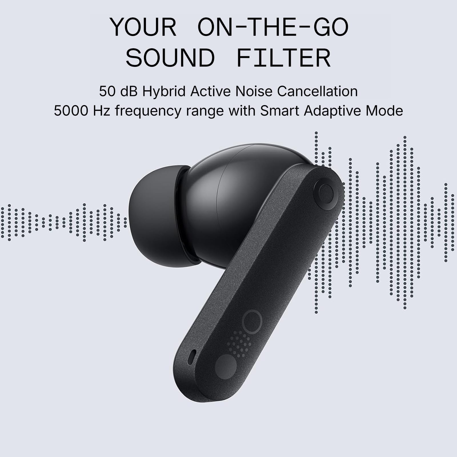CMF Buds Pro 2 - Auriculares inalámbricos con Esfera Inteligente, 50 dB híbridos con cancelación de Ruido, inalámbricos Bluetooth 5.3, Graves de 11 mm con LDAC, 6 micrófonos de Audio de Alta