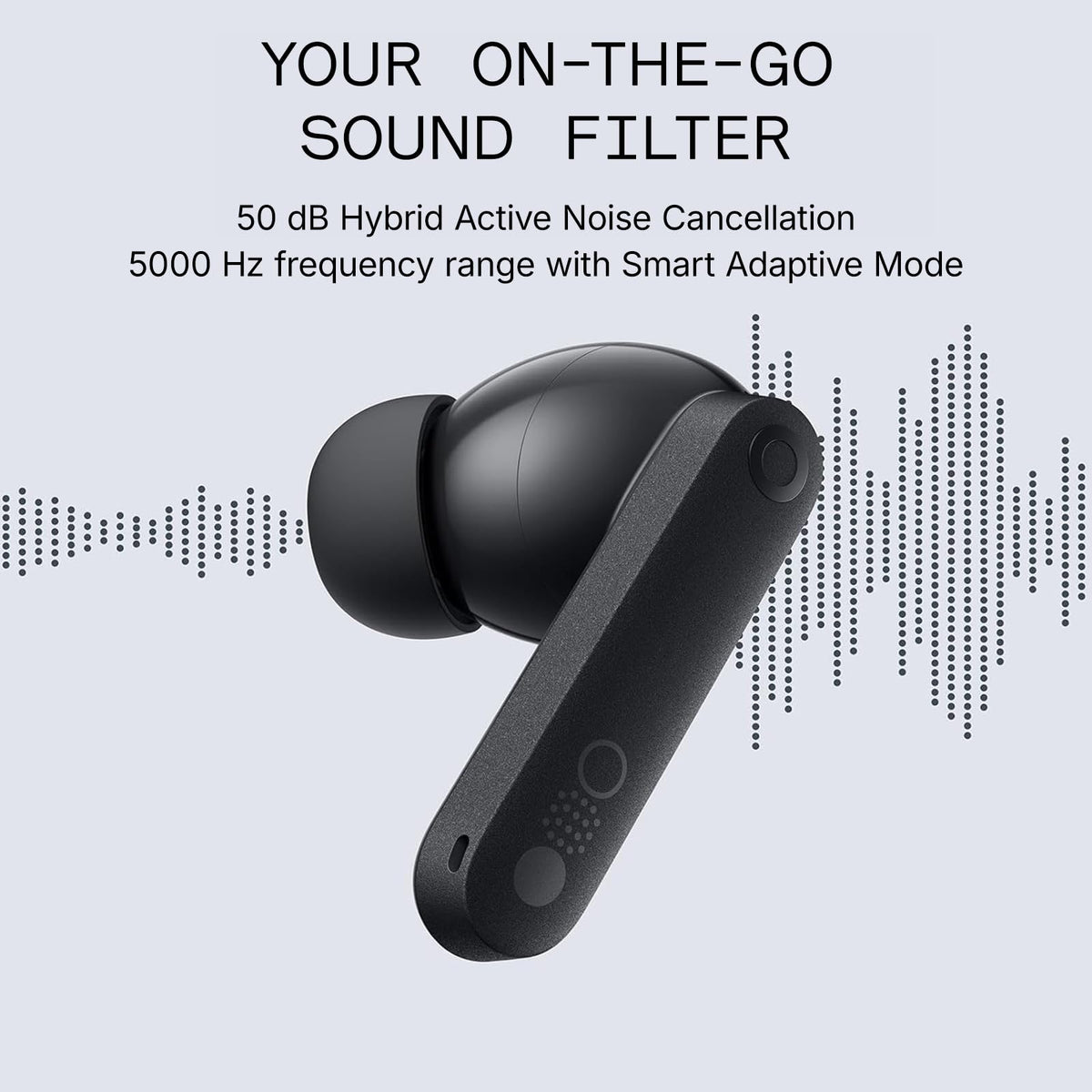 CMF Buds Pro 2 - Auriculares inalámbricos con Esfera Inteligente, 50 dB híbridos con cancelación de Ruido, inalámbricos Bluetooth 5.3, Graves de 11 mm con LDAC, 6 micrófonos de Audio de Alta