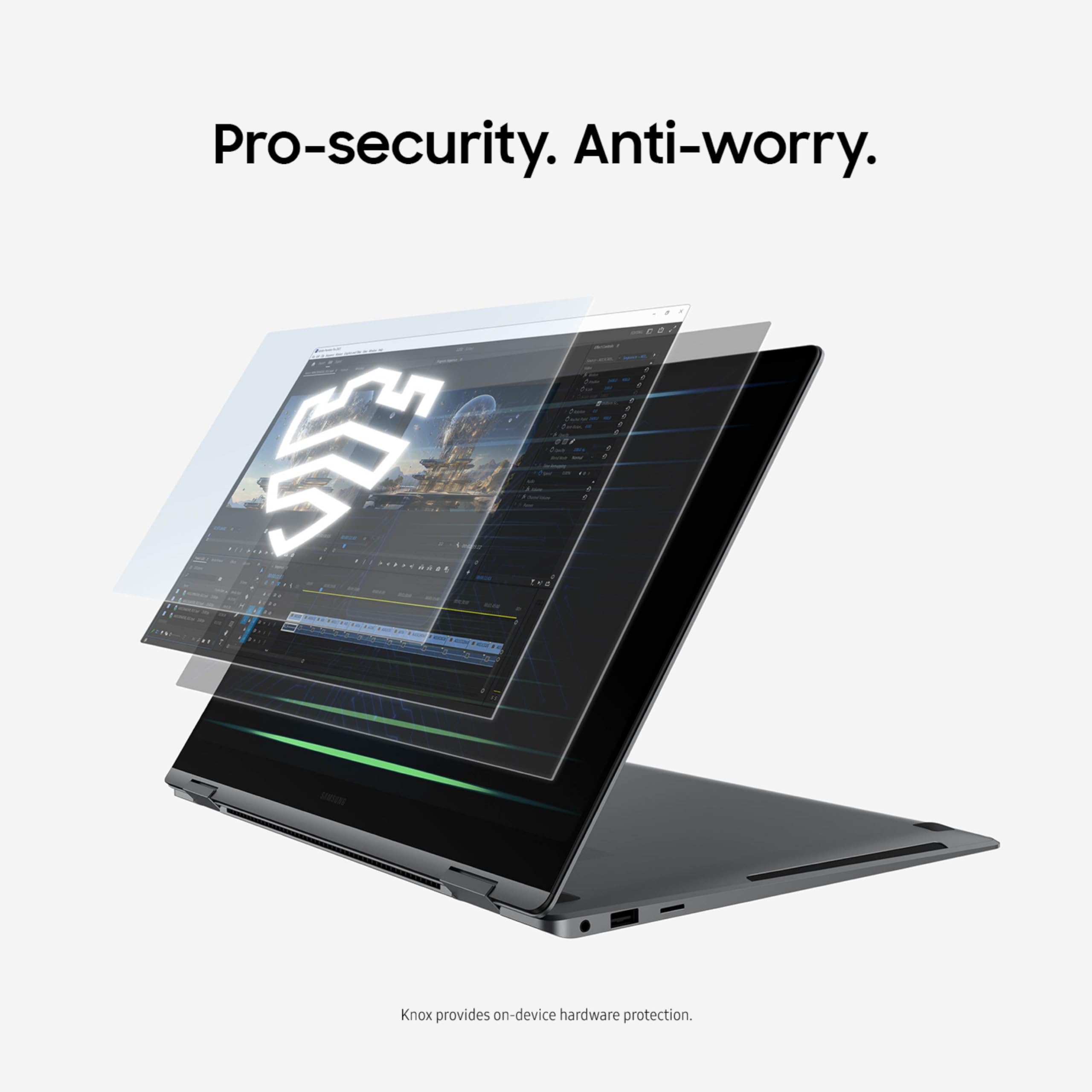 SAMSUNG Galaxy Book5 Pro 360 Copilot+ PC de 16 pulgadas, computadora portátil AI Business, Windows 11 Pro, procesador Intel Core Ultra 7 258V, visualización táctil AMOLED 3K, 32GB / 1TB, 120HZ, modelo