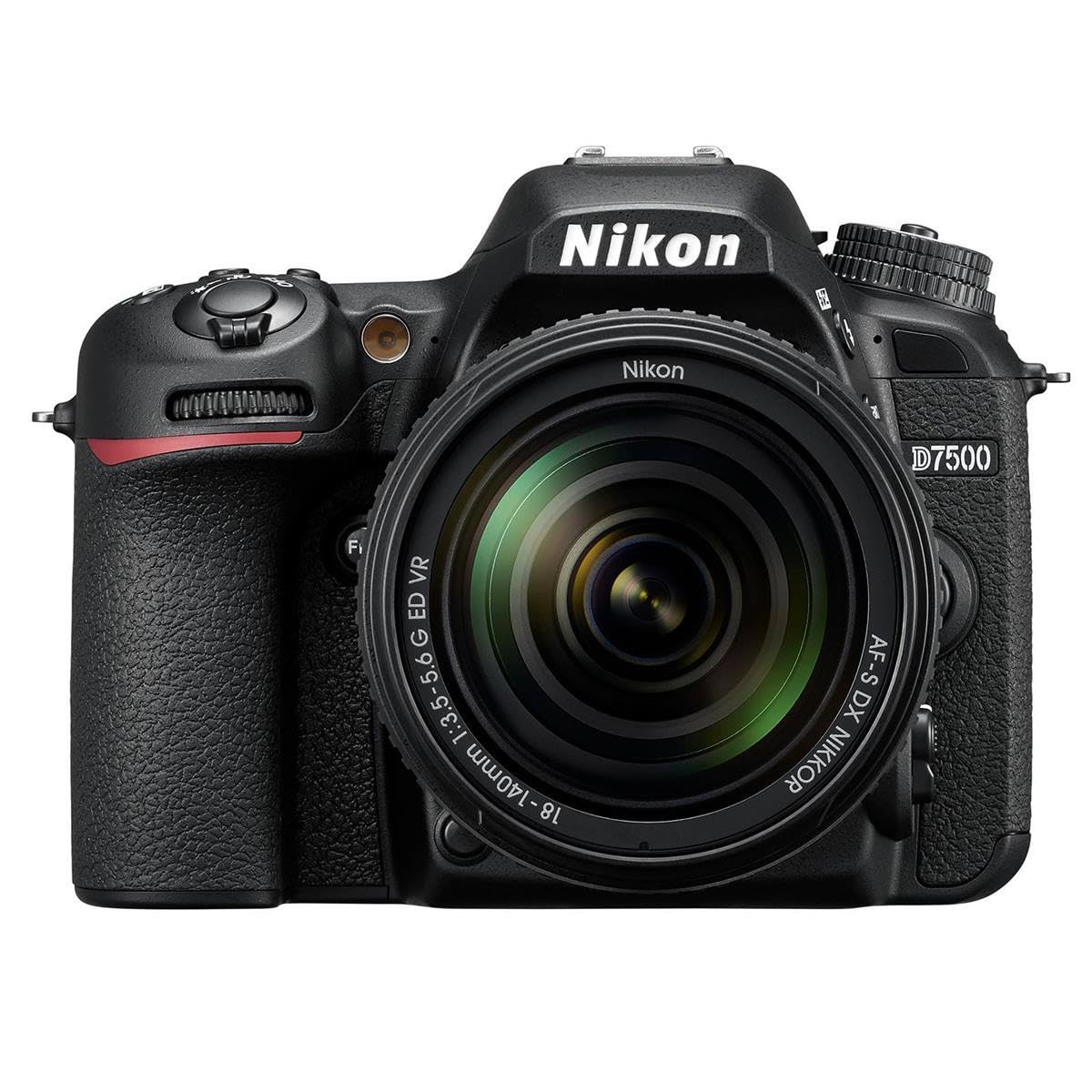 Nikon 1582 Kit Camera Digital SLR D7500 DX-Format with Lens 18-140mm VR, Black