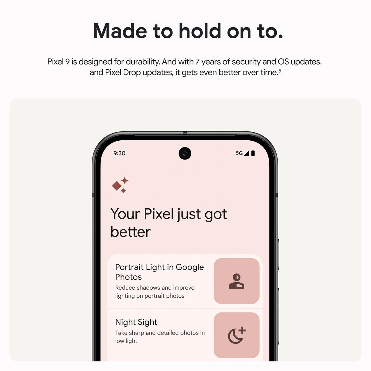 Google Pixel 9 - Smartphone Android Desbloqueado con Gemini, batería de 24 Horas, cámara Avanzada y visualización Actua de 6.3 Pulgadas, obsidiana, 128 GB