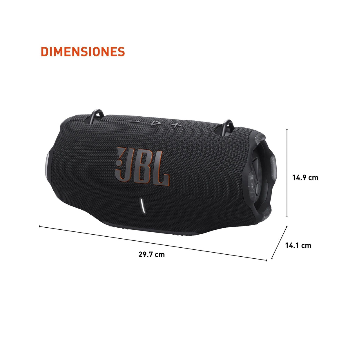 JBL Xtreme 4 Bocina Portátil Bluetooth, Reproducción 24 Horas, Resistente al Agua IP67 - Negro
