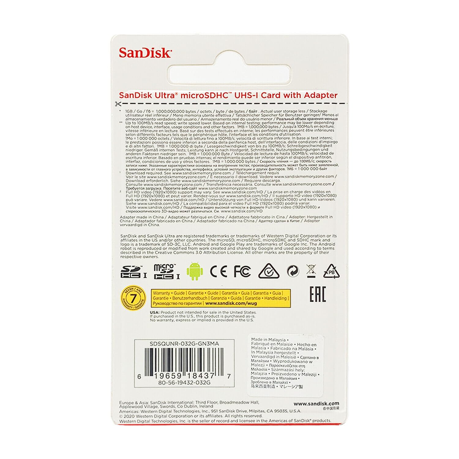 Professional Ultra SanDisk 32GB MicroSDHC Card for GoPro HD Surf Hero HD Camera is custom formatted for high speed...