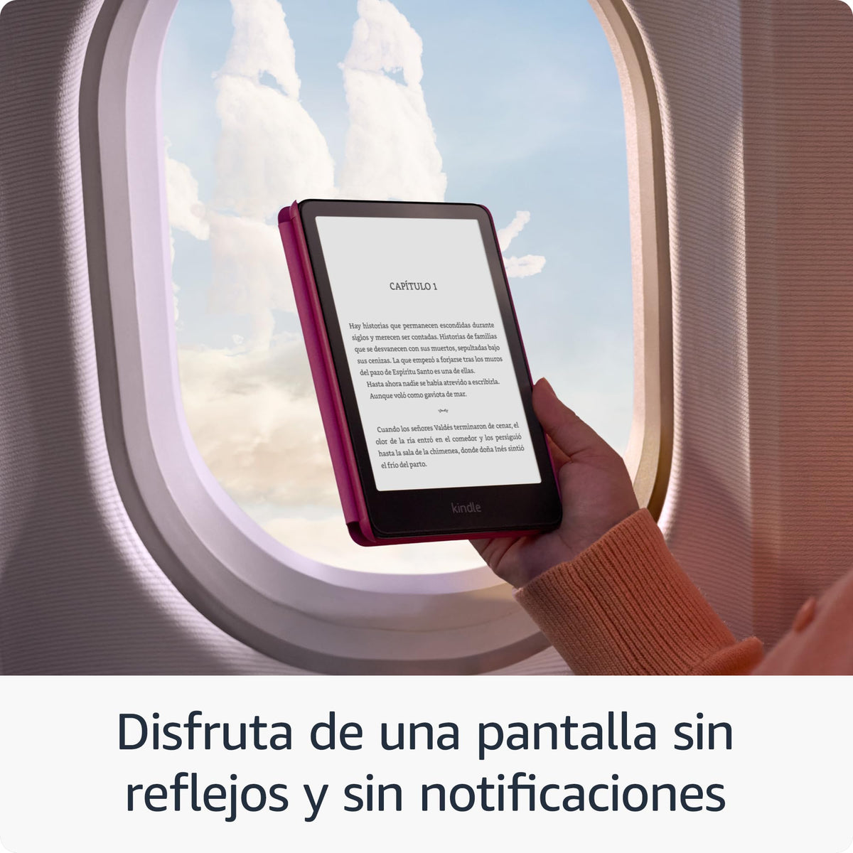 Amazon Kindle Paperwhite 16GB (modelo más reciente): nuestro Kindle más rápido de la historia, con una nueva pantalla de 7″ sin reflejos y una batería de semanas de duración. Color Negro