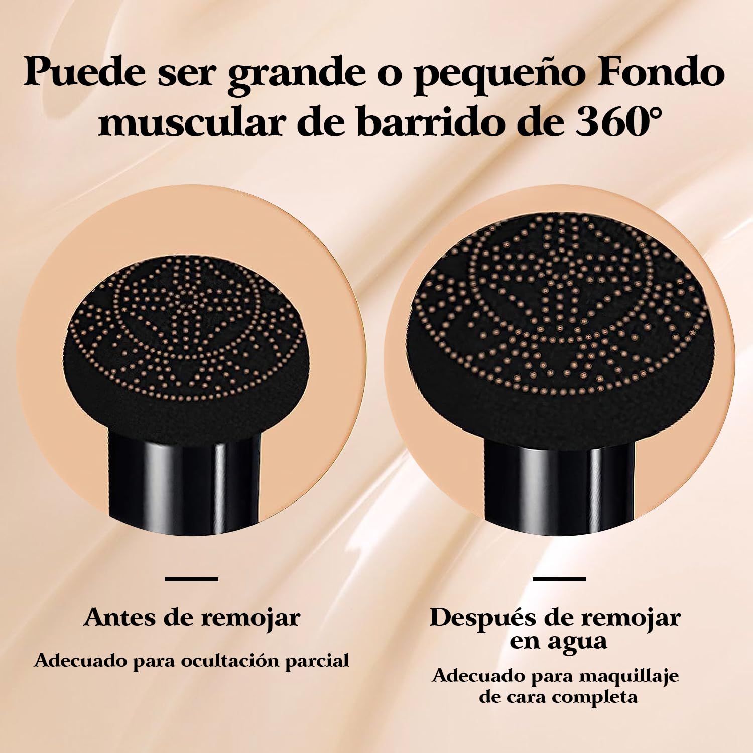 2025 Nuevo Air Cushion CC Cream, Mushroom Head Air Cushion CC Cream,CC Cream Flawless Whalegrass Air Cushion, Maquillaje en Forma de Cabeza de Hongo de Larga Duración Impecable Cojín de Aire (Lvory)