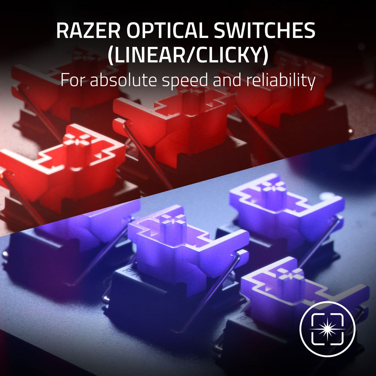 Razer Teclado óptico Huntsman V2 para videojuegos: los interruptores ópticos lineales más rápidos Gen-2 con amortiguadores de sonido y tasa de sondeo de 8000 Hz - Teclas PBT de doble disparo - Teclas y dial multimedia dedicados - Reposamuñecas (Reacondici