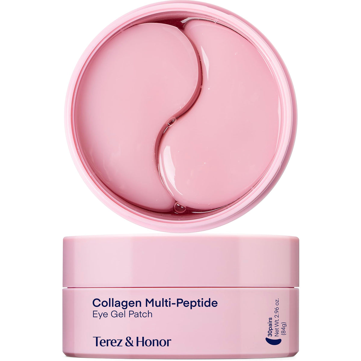Terez & Honor Parche Coreano de Hidrogel con Péptidos y Colágeno - 60 Mascarillas Reafirmantes, Iluminadoras e Hidratantes para Ojos - Ojeras, Bolsas, Arrugas y Líneas Finas - Under Eye Patches