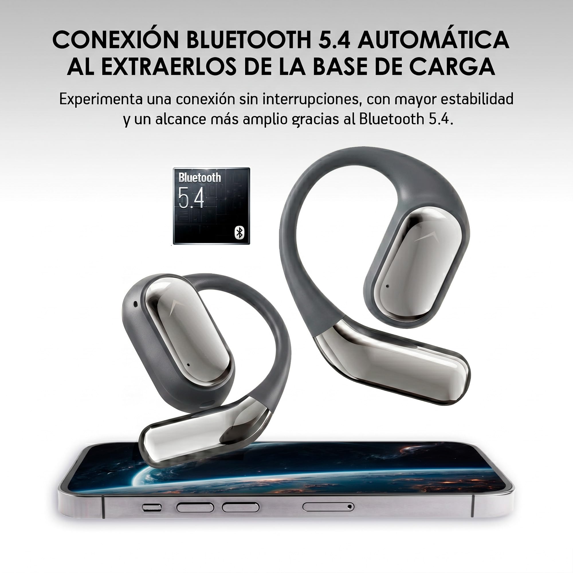 Akane Audífonos Inalámbricos Deportivos Open Ear Bluetooth 5.4 para Correr