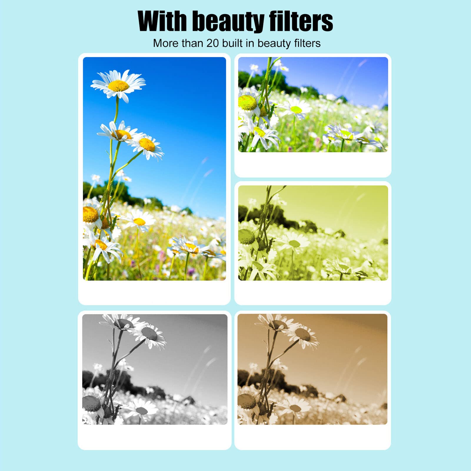 Yunseity Cámara Digital 1080P, Zoom 16X, Enfoque Automático, Antivibración, Cámara Digital para Niños, Pantalla de 2,4 Pulgadas, Cámara Digital de Bolsillo de 700 MAh con Flash, (Rosa)