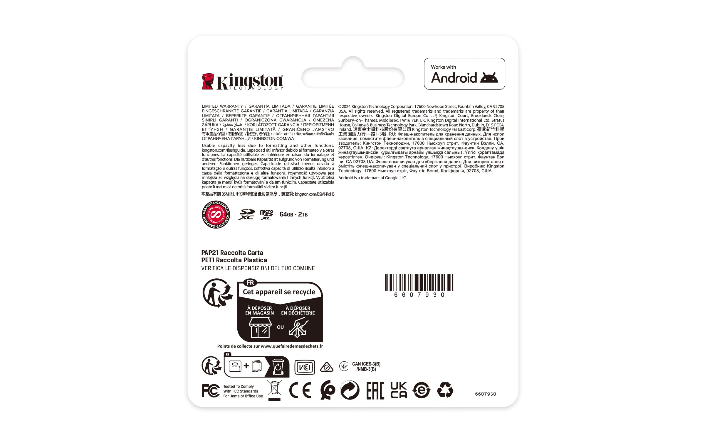 Kingston Tarjeta De Memoria MicroSD, Canvas Select Plus Gen3, Capacidad: 128GB, Clase 10, UHS-I, U1, V10, A1 Lectura: 150MB/s, SKU: SDCS3/128GB