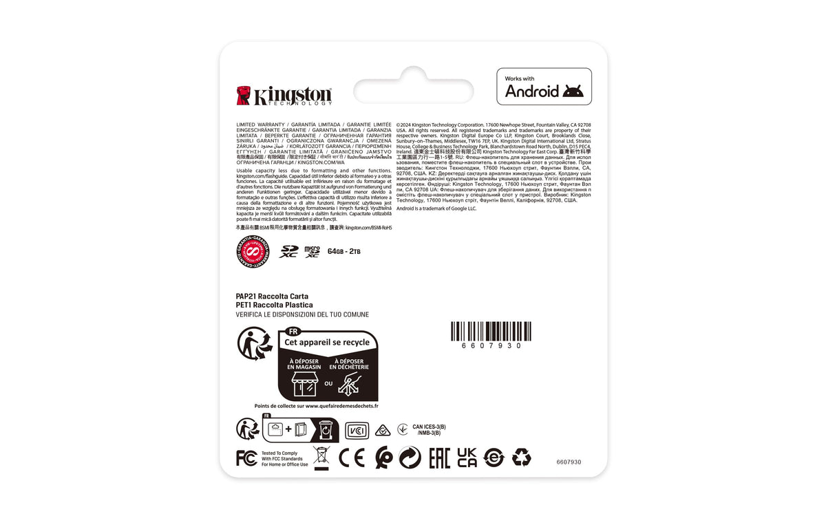 Kingston Tarjeta De Memoria MicroSD, Canvas Select Plus Gen3, Capacidad: 128GB, Clase 10, UHS-I, U1, V10, A1 Lectura: 150MB/s, SKU: SDCS3/128GB