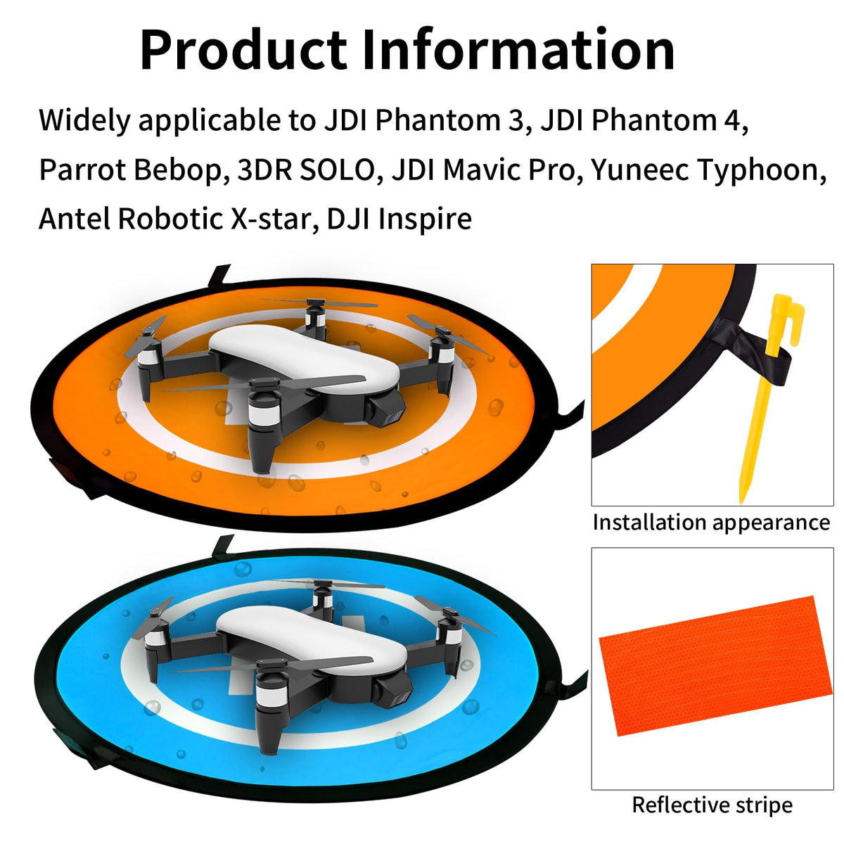 NUSKON Plataforma de Aterrizaje Universal para Drones, Accesorios para El Aterrizaje de Drones