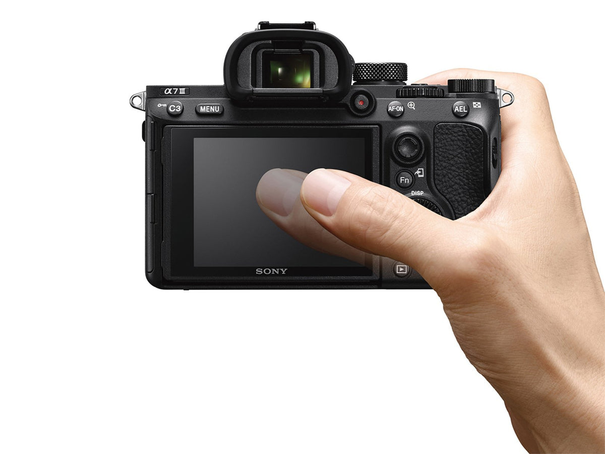 Sony Cámara Alpha α7M3 con sensor de imagen Full-Frame 35mm y 24.2 MP. Sensor CMOS Exmor R™