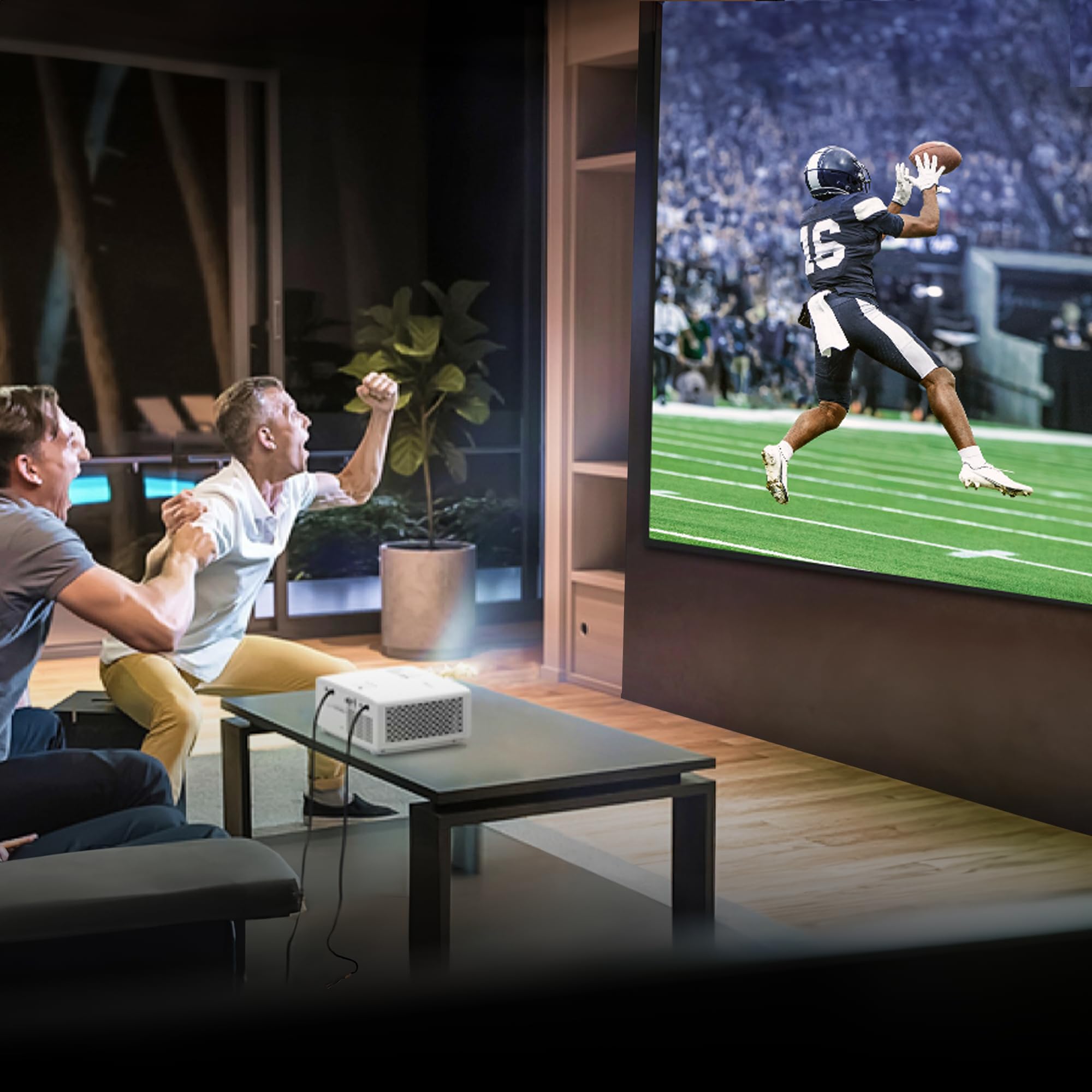 Optoma UHD38x Bright, True 4K UHD Gaming Projector | 4000 Lumens | 4.2ms Response Time at 1080p with Enhanced Gaming Mode | Lowest Input Lag on 4K Projector | 240Hz Refresh Rate | HDR10 & HLG