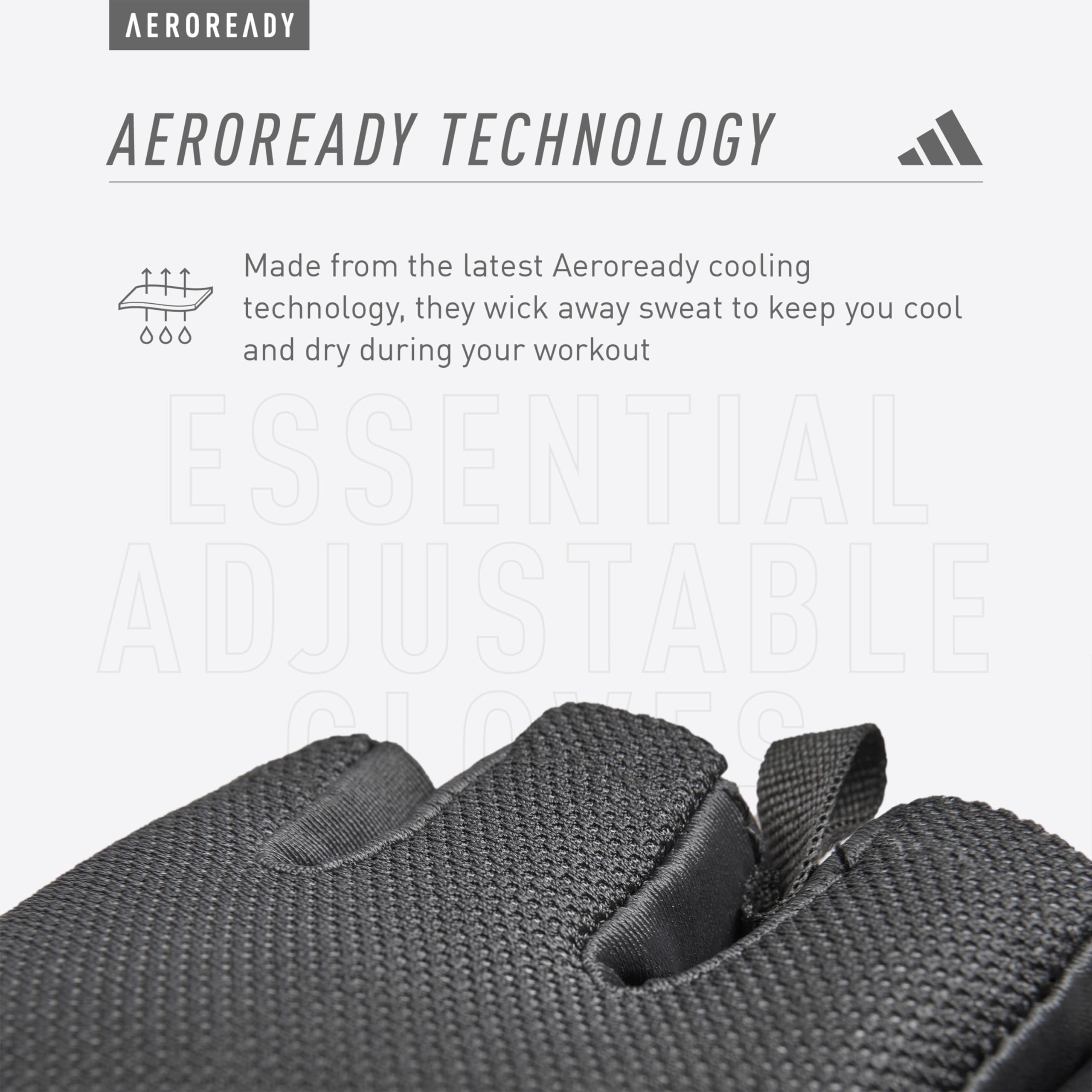 adidas Essential - Guantes Ajustables, Guantes Ajustables Esenciales., Rosado, Pequeño