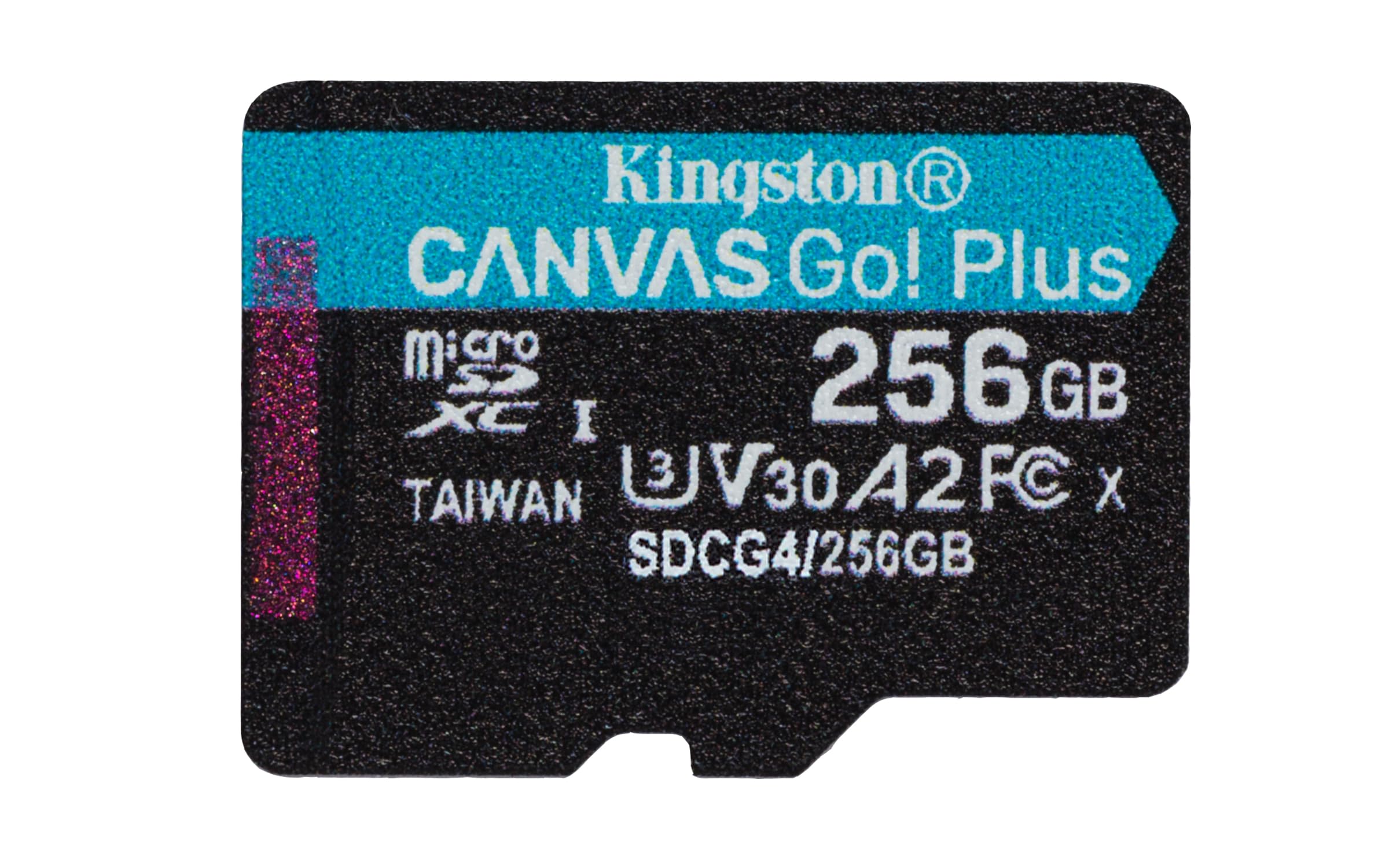 Kingston Tarjeta De Memoria MicroSD, Canvas Go Plus Gen4, Capacidad: 256GB, 4K, Clase 10, UHS-I, U3, V30, A2 Lectura: 200MB/s y Escritura: 160MB/s, sin Adaptador SKU: SDCG4/256GBSP