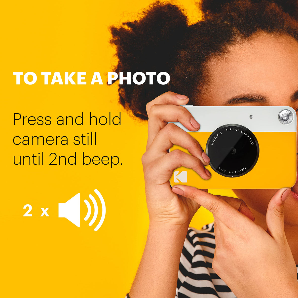 Kodak Cámara Digital de impresión instantánea (Azul) Impresión a Todo Color en Papel Fotográfico Zink 2 x 3 Pulgadas Papel Adhesivo– Imprime Recuerdos al Instante