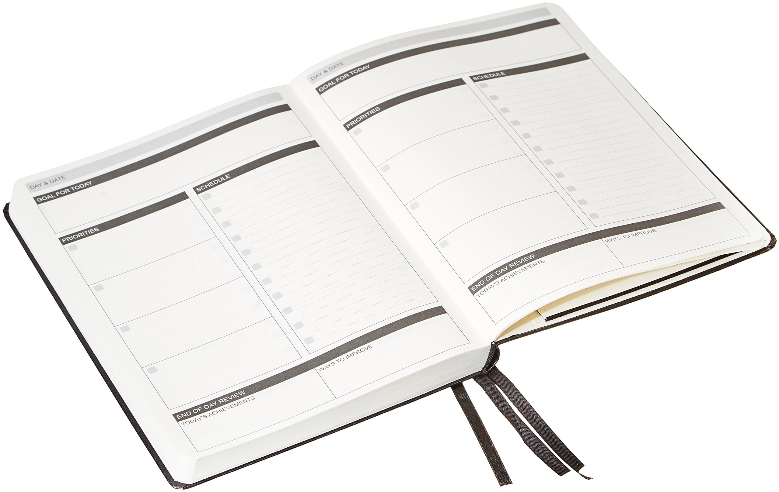 Amazon Basics - Agenda diaria y diario 2020, 5.8 x 8.2 pulgadas, tapa dura