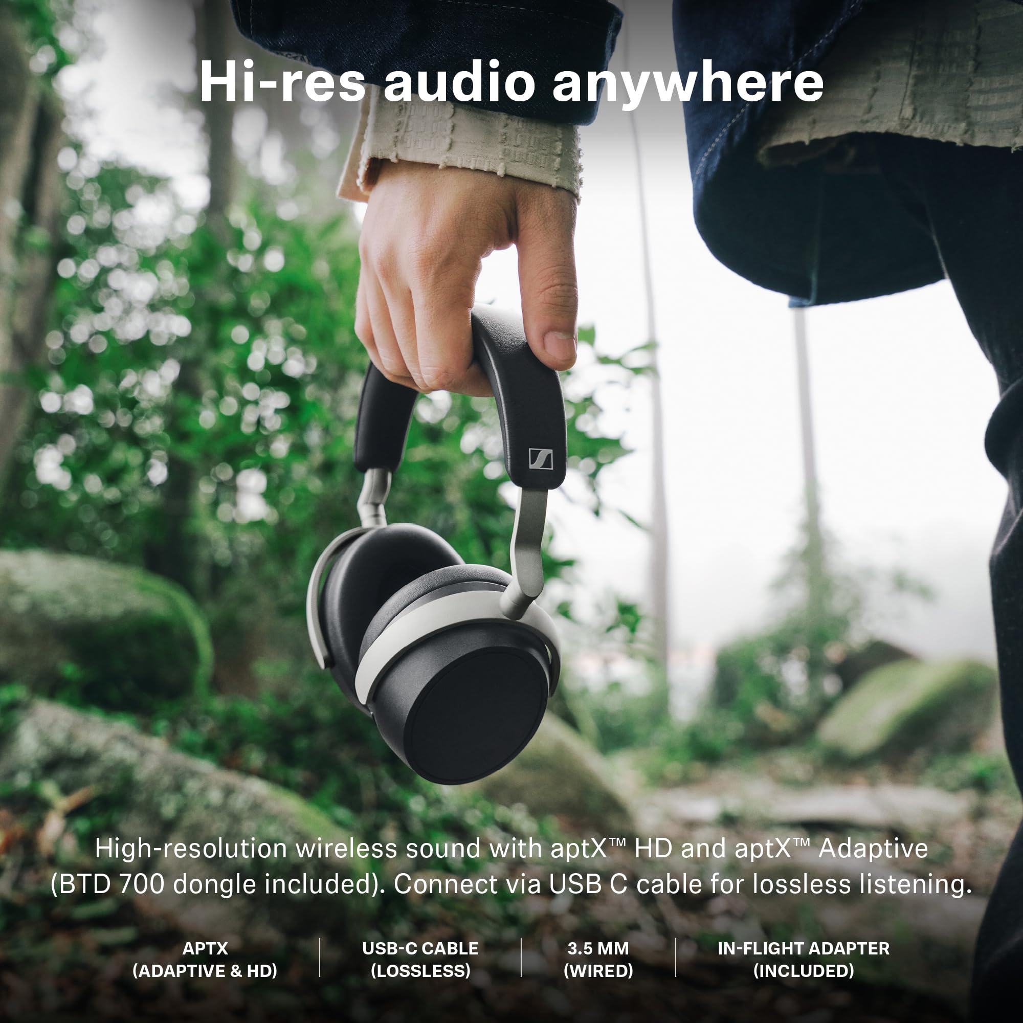 Sennheiser HDB 630 Audífonos Inalámbricos Audiófilos Negro