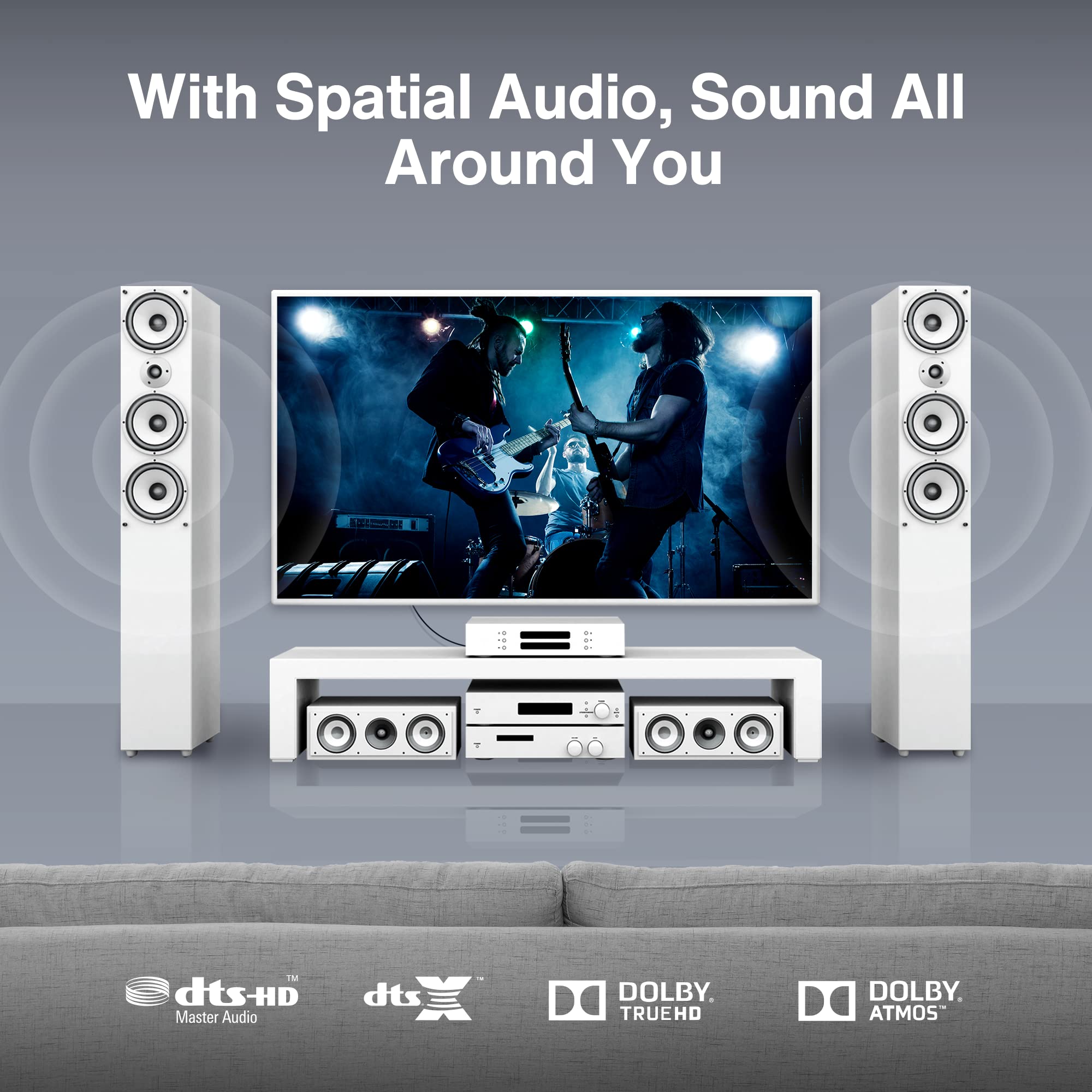 iVANKY Cable Óptico de Audio Digital 1 m (Audio Impecable, Conexión Estable, Nylon Trenzado) Cable Digital Audio Compatible con Barra de Sonido, TV, PS4, Xbox, Samsung, Vizio (1m/3ft)