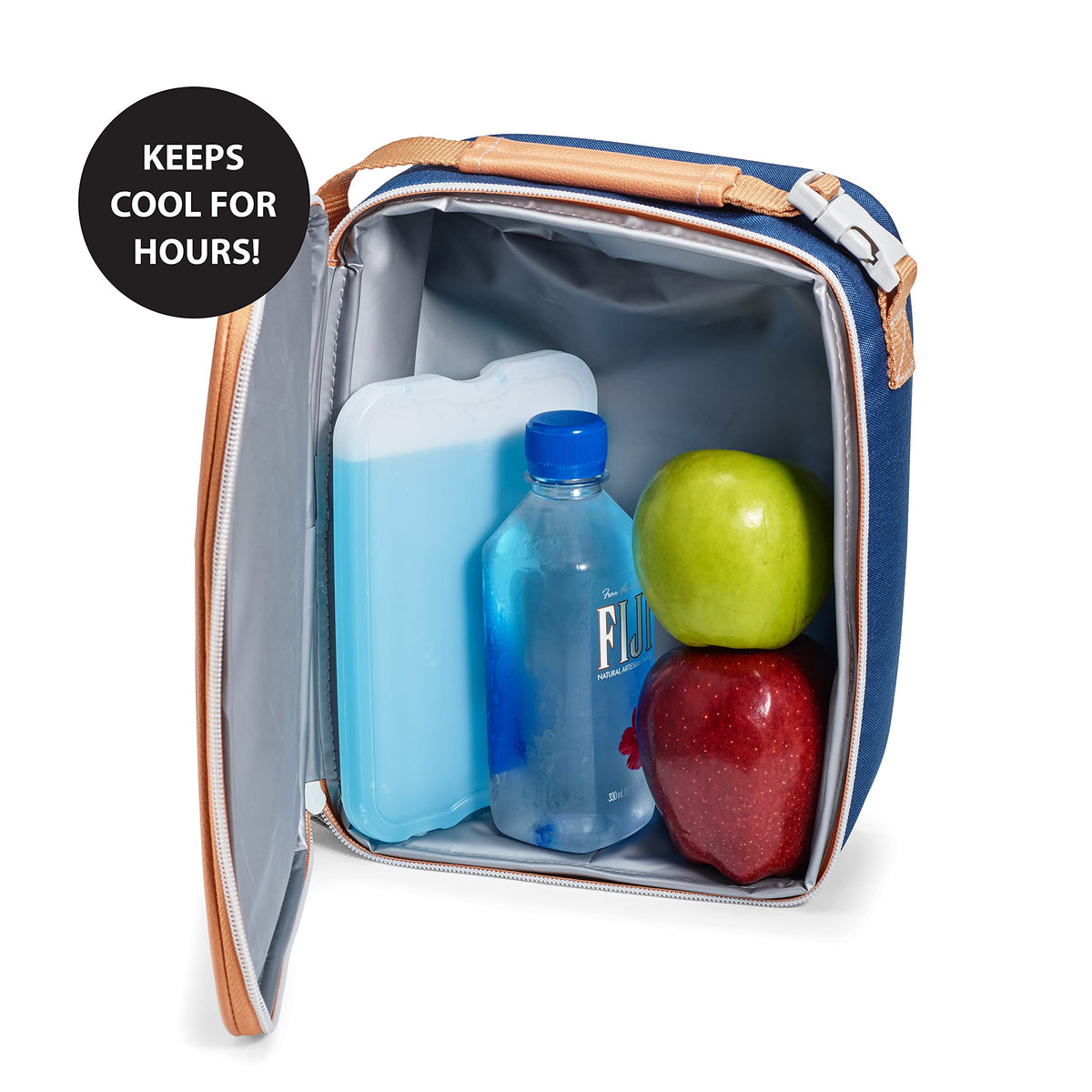 Fit & Fresh - Paquetes de Hielo XL Azul 4pk - Bolsa de Hielo delgada para Fiambrera, 4 Unidades