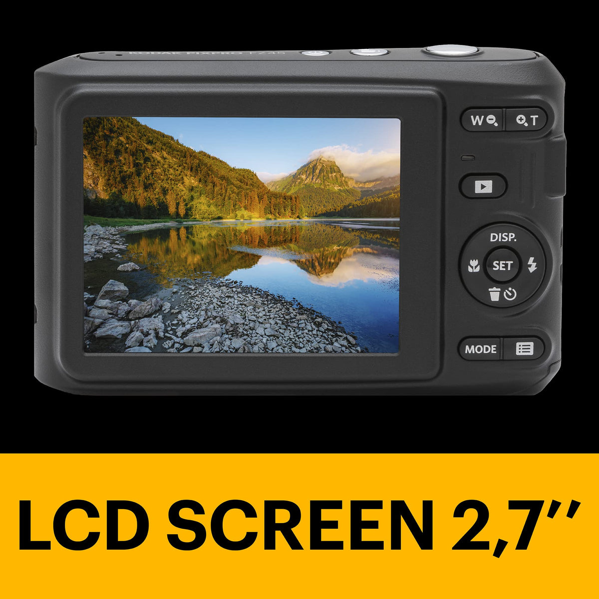 KODAK PIXPRO FZ45-WH - Cámara Digital de 16 MP, Zoom óptico de 27 mm, Gran Angular, 1080P, Full HD, Video, 2,7 Pulgadas, cámara de vlogging LCD (Blanco)