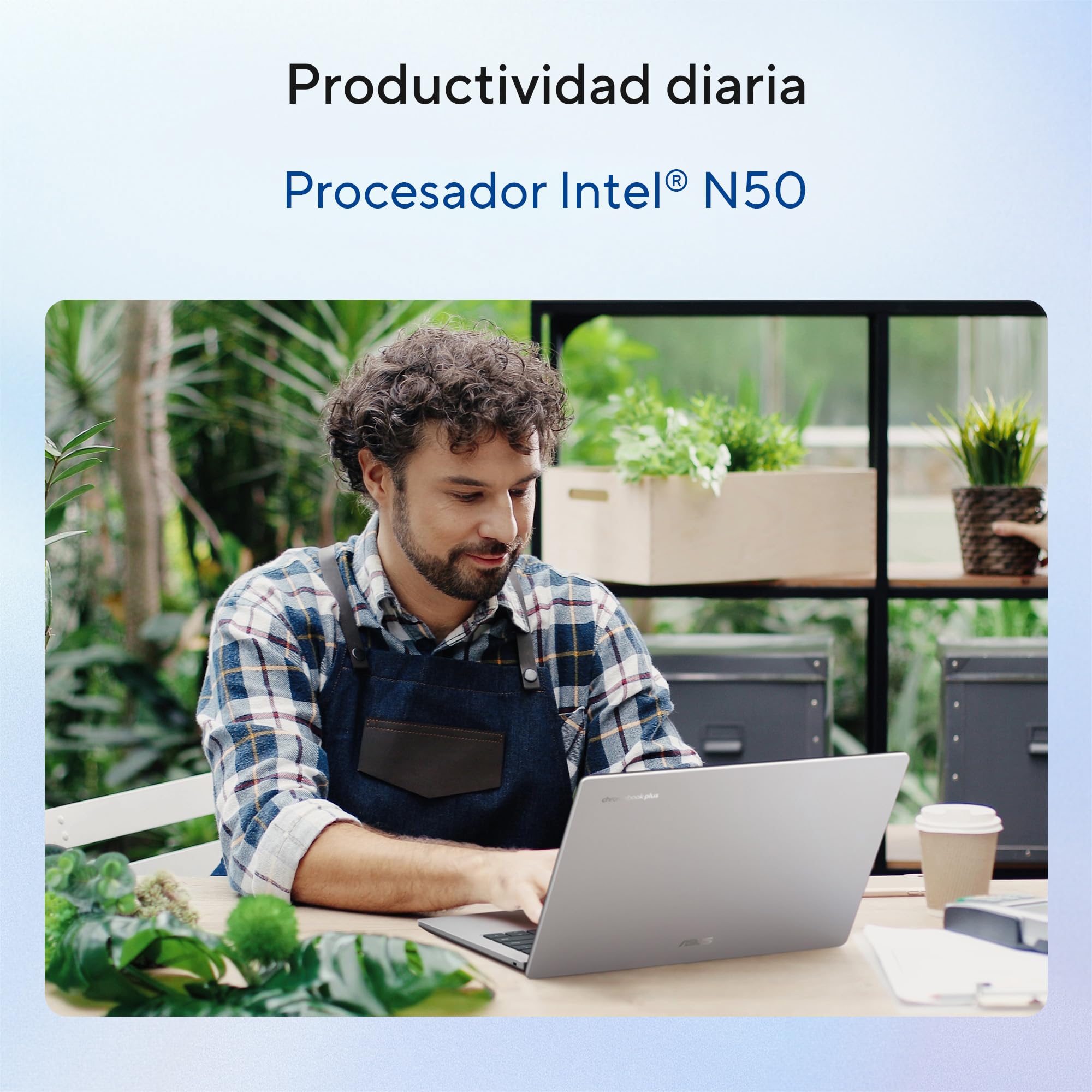 ASUS Chromebook CX1405/ Intel N50/ Intel UHD Graphics/ 8GB - 128 SSD/FHD 16:9; 60Hz/ Wi-Fi 6 + Bluetooth 5.4/ Teclado Chiclet (Garantía y Servicio con la Marca en México)