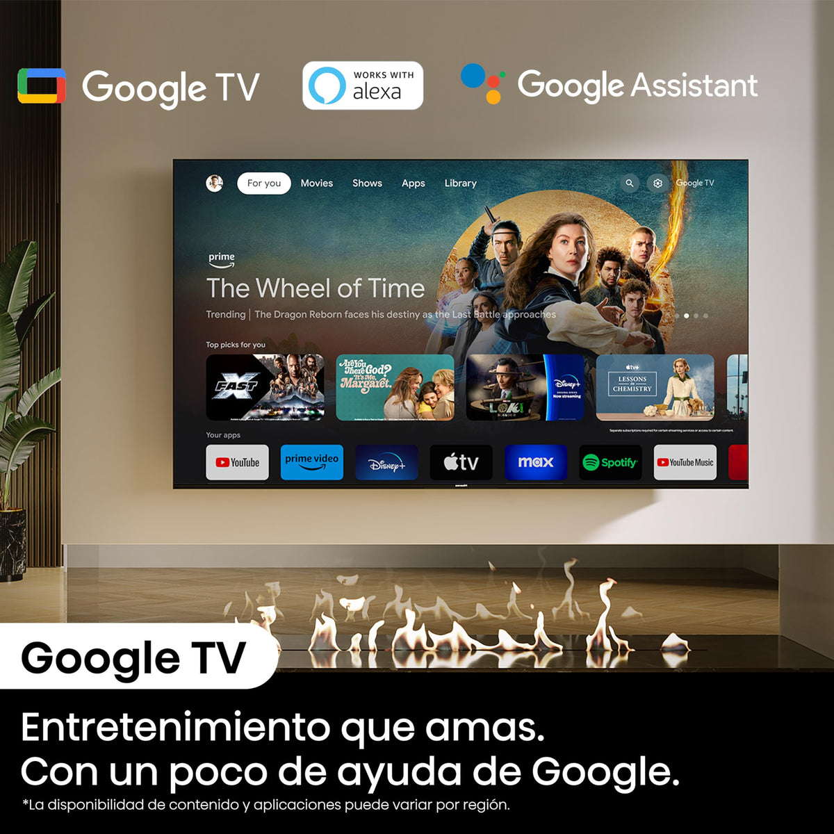 Hisense Television QD6N Pantalla 55 Pulgadas,QLED Smart Google TV UHD 4K,Control Remoto por Voz con Alexa,Dolby Vision Atmos, Modo de Juego Plus, Control de Voz,Compartir con TV