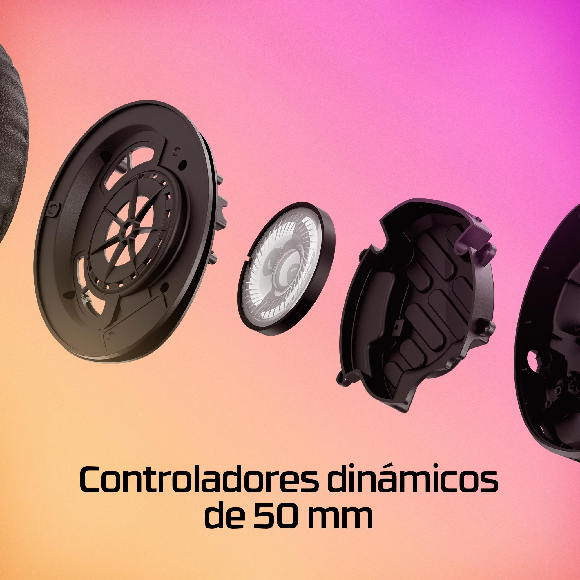 HyperX Cloud Stinger 2 - Auriculares inalámbricos para Juegos – Compatibles con PC. Micrófono con cancelación de Ruido, cómoda Espuma viscoelástica, hasta 20 Horas de duración de la batería