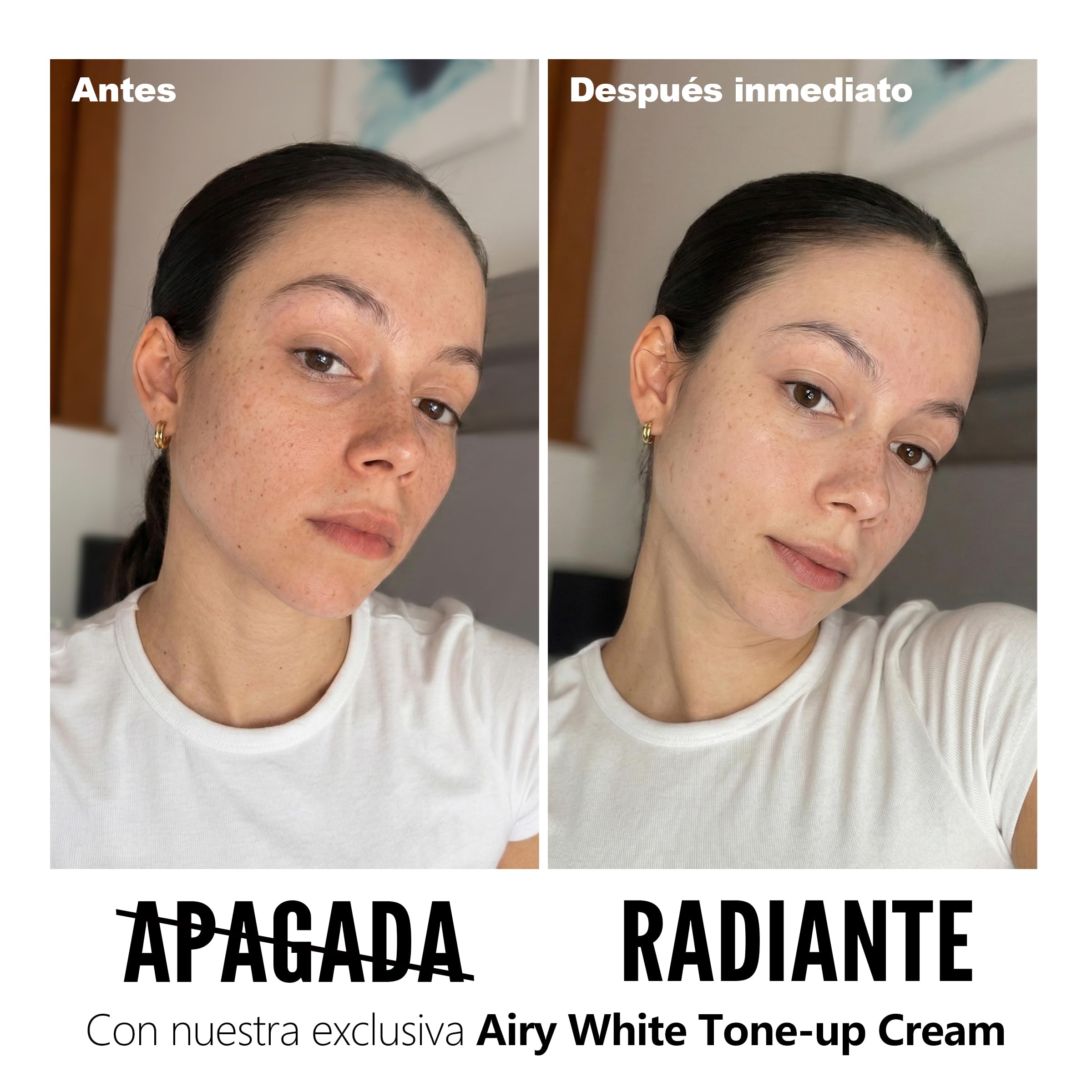 Chillab Airy White Tone-Up Cream 30g — Crema Tono-Up Tipo Mousse con Niacinamida, 7 Péptidos y 8 Extractos Botánicos | Textura Ligera, Doble Uso como Prebase, Vegano y Cruelty-Free