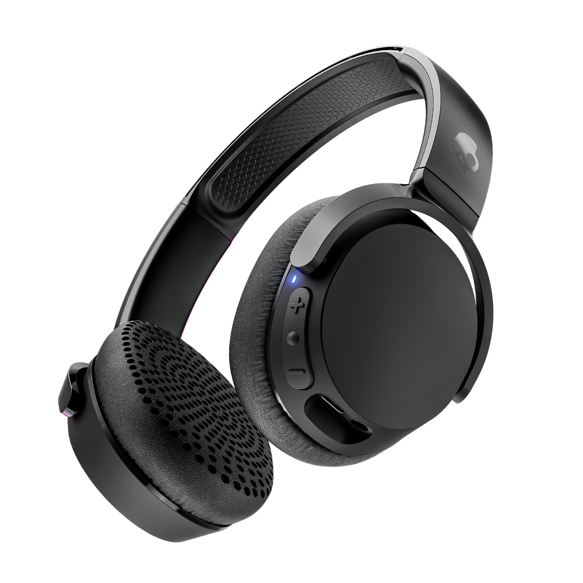 Audífonos Skullcandy Riff 2 On-Ear Inalámbricos, 34 Horas de Batería, Micrófono, Compatibles con iPhone, Android y Dispositivos Bluetooth, Negro