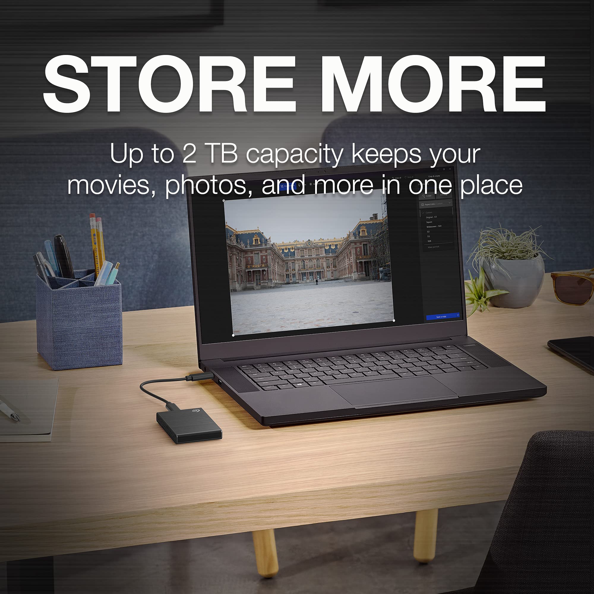 Seagate Unidad en Estado Sólido SSD Portatil One Touch 2TB (STKG2000400)