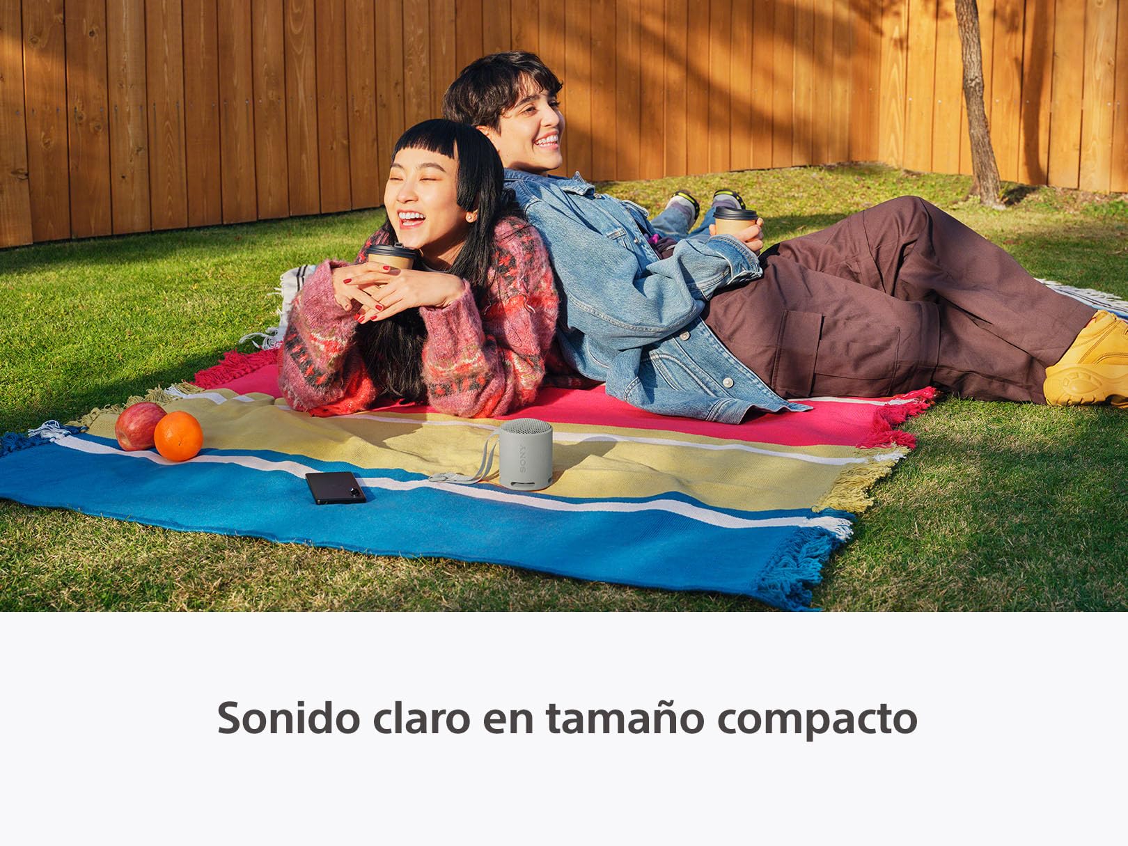 Sony Bocina inalámbrica portátil XB100 Sonido Potente y nítido