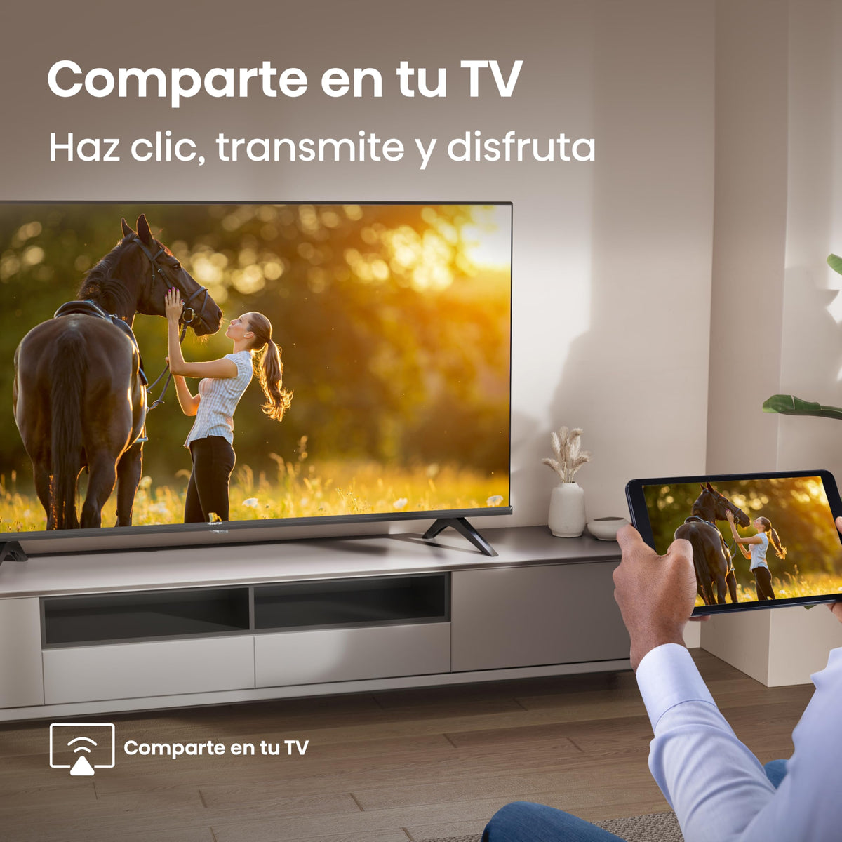 Hisense Television A4N(último Modelo) Pantalla 32 Pulgadas, Smart Vidaa TV HD,Modo de Juego,Dolby Audio,Comparte en tu TV,Noise Reduction
