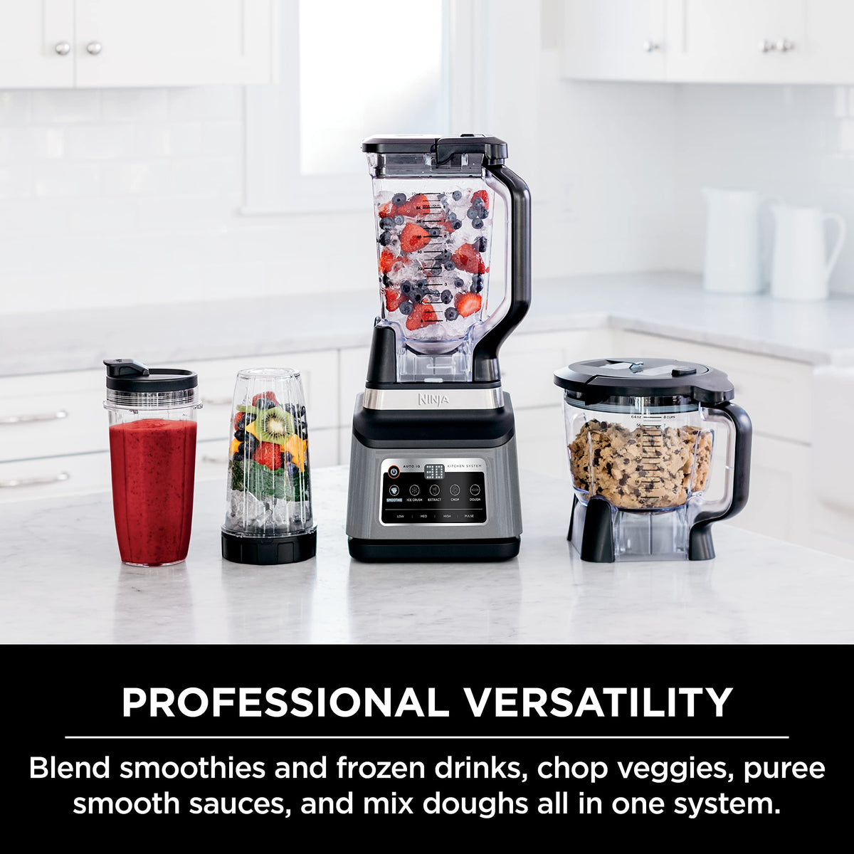 Ninja - Sistema de Cocina 3 en 1, Set Licuadora con 5 programas | BN801