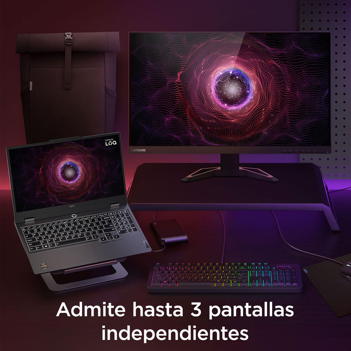 Lenovo Laptop Gaming LOQ RTX 3050 | 15.6" FHD AMD Ryzen 5 7235HS 8GB RAM 512GB SSD | NVIDIA GeForce | Teclado Retroiluminado, Windows 11 Home